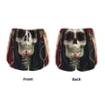 thumbnail image 3 of Daiia Gothic Skull With Roses Pattern Women's 2 in 1 Running Shorts - Lightweight Athletic Workout Gym Yoga Shorts Liner with Phone Pockets-Small, 3 of 7
