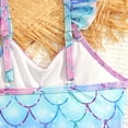 thumbnail image 5 of Little Girls One-piece Swimsuit Bathing Suit Graphic Sleeveless Floral print Swimwear For Beach Pool Seaside, 5 of 7