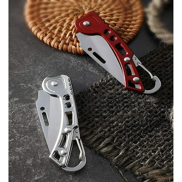Folding Knife2Pcs Mini Keychain Knife Men s and Women s Pocket Knife Used for Cutting Rope Paper Boxes and Fruits Easy To Carry Daily. Closed Length