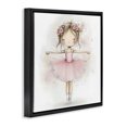 thumbnail image 2 of Stupell Industries Eclectic Flower Ballerina in Pink Tutu Black Floating Frame Canvas Art, 25 x 25, by Creative Studio, 2 of 8