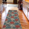 thumbnail image 2 of Circle Decorative Rug, Vintage Design with Round Shapes with Curved Lines Abstract Geometric Motifs, Quality Carpet for Bedroom Dorm and Living Room, 6 Sizes, Salmon Dusk, by Ambesonne, 2 of 2