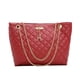 thumbnail image 1 of Bolso de mano de piel sintética a la moda para mujer, bolso grande con asa superior, bolso de hombro (rojo) Tmvgtek Oficina Multiescena Multifunción, 1 of 7
