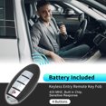 thumbnail image 2 of Reemplazo de control remoto inteligente de entrada sin llave KR5S180144106 433Mhz para Nissan Rogue 2017 2018 285E3-6FL2B Chip 4A 4 Botones de Unique Bargains, 2 of 7