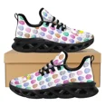 thumbnail image 1 of Zapatos planos con diseño divertido de conejito de Pascua para mujer, ligeros, con cordones, cómodos para correr y estudiantes, regalo de Pascua., 1 of 6