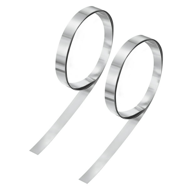 Uxcell 2-Pack Sellado de Aluminio, Rollos de Sellado de Aluminio de 3.3 pies x 0.4" x 0.012"