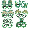 thumbnail image 2 of Yuarrent 6 uds. De gafas del Día de San Patricio, gafas de trébol irlandés, accesorios de fotografía, accesorios de juego de rol, desfile, Kits de decoración para fiestas, 2 of 6