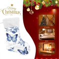 thumbnail image 4 of UrbanMingle Blue Butterflies 1 PC Christmas Stocking Large Stockings for Family, 4 of 5