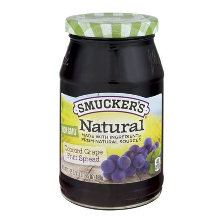 Smucker's Natural Fruit Spread Concord Grape, 17.25 OZ