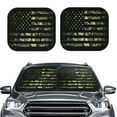 thumbnail image 2 of Balery 2 Piece American Flag Camo Car Windshield Sun Shade|Foldable Front Windshield Shade for Car Front Window for Most Sedans SUV Truck-Medium, 2 of 7