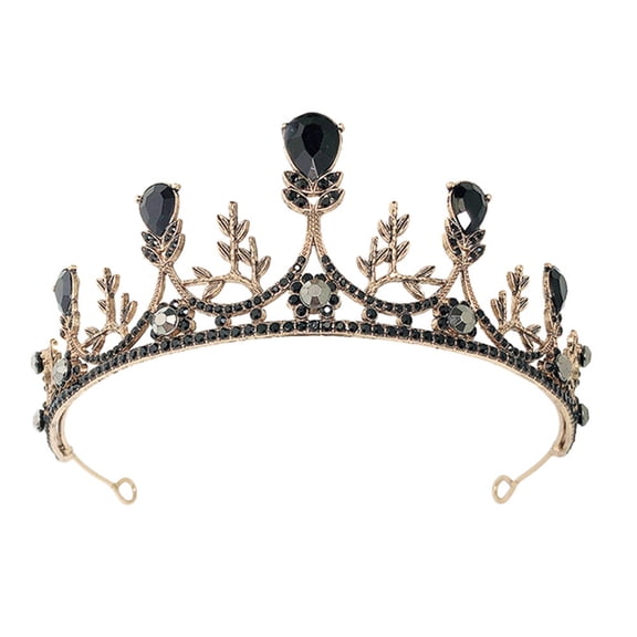 Milisten 1Pc Rhinestone Crown Jewelry for Weddings and Celebrations Pageant Crowns 5.9X5.9X2.4in