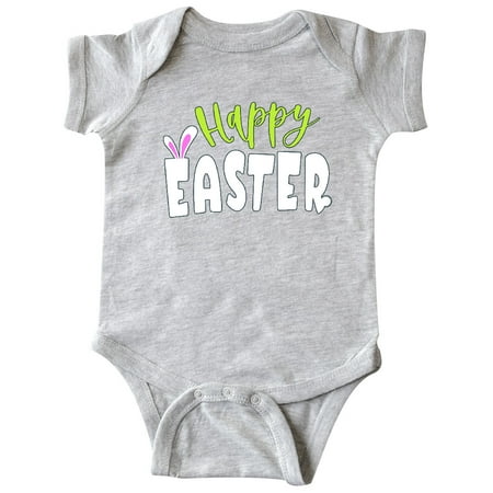 

Inktastic Happy Easter with Bunny Ears Gift Baby Boy or Baby Girl Bodysuit