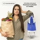 thumbnail image 4 of Carrito Plegable Multifuncional Queen Sense Ideal Para Mandado Supermercado Con Bolsa De Lona Color Azul, 4 of 6