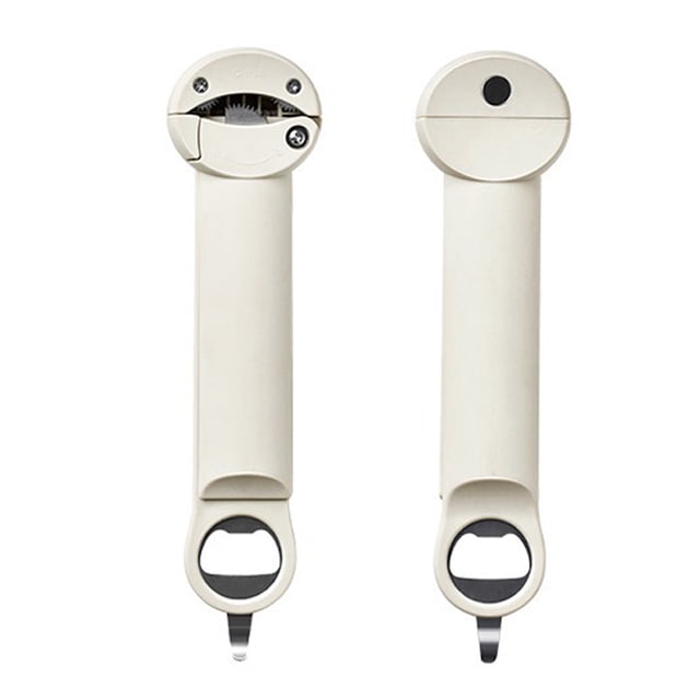 Graflsoa Retractable Magnetic Bottle & Can Opener with Ergonomic Handle - Compact, Durable, and Versatile for Kitchen, Camping, and Parties (Gray White)