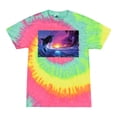 thumbnail image 1 of Wild Bobby, Jumping Whale During Beach Sunset, Animal Lover, Tie-Dye Tees, Minty Rainbow, X-Large, 1 of 3