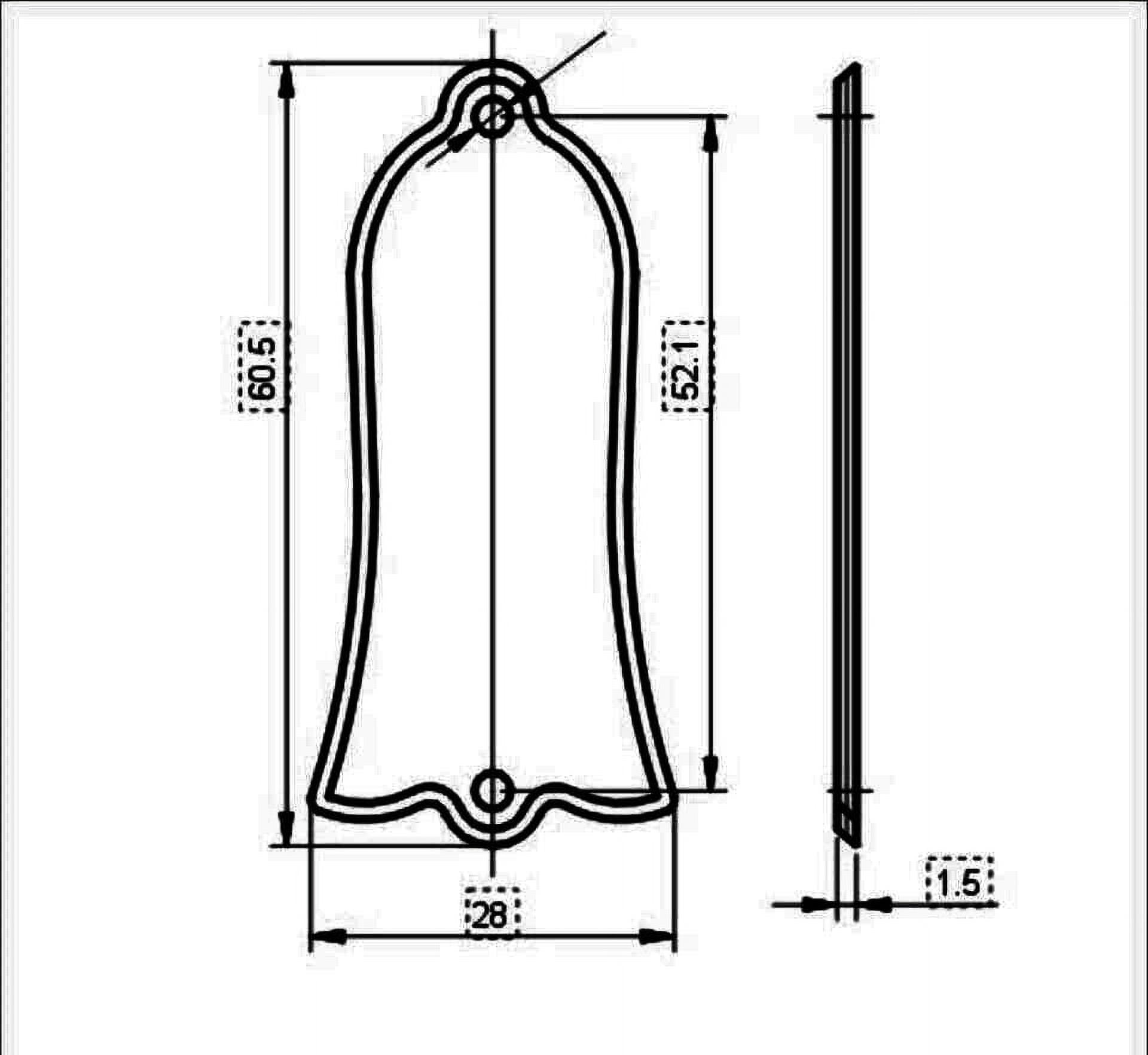 Angus Young Signed Truss Rod Cover Plate Guitar Standard Parts 2 Ply Black Electric Guitars Replacement Parts