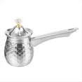 thumbnail image 1 of Turkish Coffee Pot,Coffee Maker Stainless Steel Coffee Pot, Chocolate-Milk Warmer with Spout 200Ml,1 * Coffee Pot,Silver, 1 of 8
