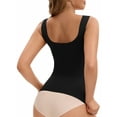 thumbnail image 3 of INSPIRE CHIC Women's U Back Tanks with Built-In Bra Silky No Show Basic Tops M Black, 3 of 5