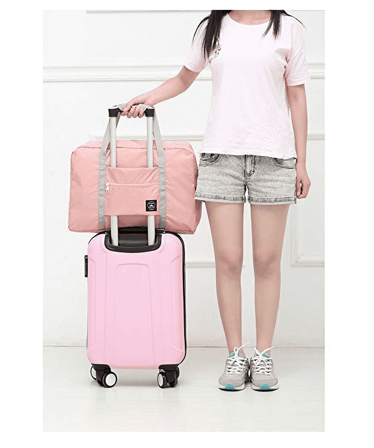 OUSITAI US Foldable Travel Duffel Bag Tote Carry on Luggage Lightweight Nylon Sport for Women Girls