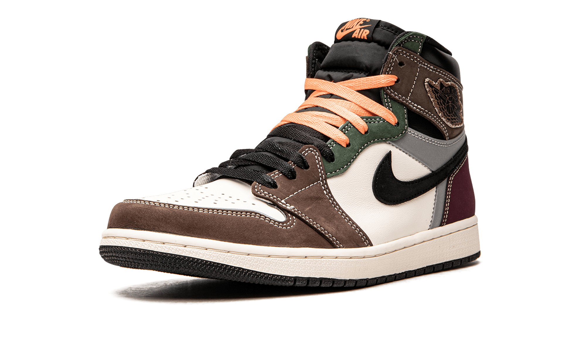 Size 10.5 Jordan 1 High OG Crafted 2021 Brown Mens Athletic Shoes DH3097-001 Air Jordan 1 Retro High OG Hand Crafted On Feet Review  main image 2