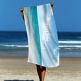 thumbnail image 5 of Beach Towel,Microfiber Beach Towel,Oversized Lightweight Quick Dry Sand Proof,Absorbent Sky White Clouds Beach Towels Fiber Soft Bath Towels for Travel Sports Swimming Pool 55.12x27.57 inch, 5 of 6