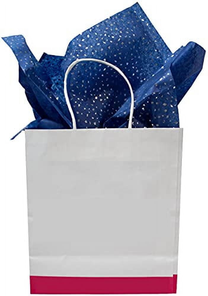 Made in USA 50-Sheet Hot Stamp Glitter Gift Tissue Paper Pack, 20 X 30  (Confetti on White) 