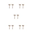 thumbnail image 2 of Sonducket 1 par de pendientes reutilizables con lazo de perla encantadora para mujer, gota para la oreja, aniversario de boda, joyería de graduación, Oro 5piezas Sonducket CBP221745, 2 of 6