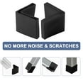 thumbnail image 5 of 16 Pcs Black Soft Angle Iron Foot L Shaped Edge Leg Cover 40mm x 40mm, 5 of 7