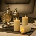 thumbnail image 5 of HearthHarmony Battery Operated Candles with Remote, Real Wax Flameless Candles with Flickering Flame, Pillar LED Electric Timer Candle for Home Party Decor, 5 of 15