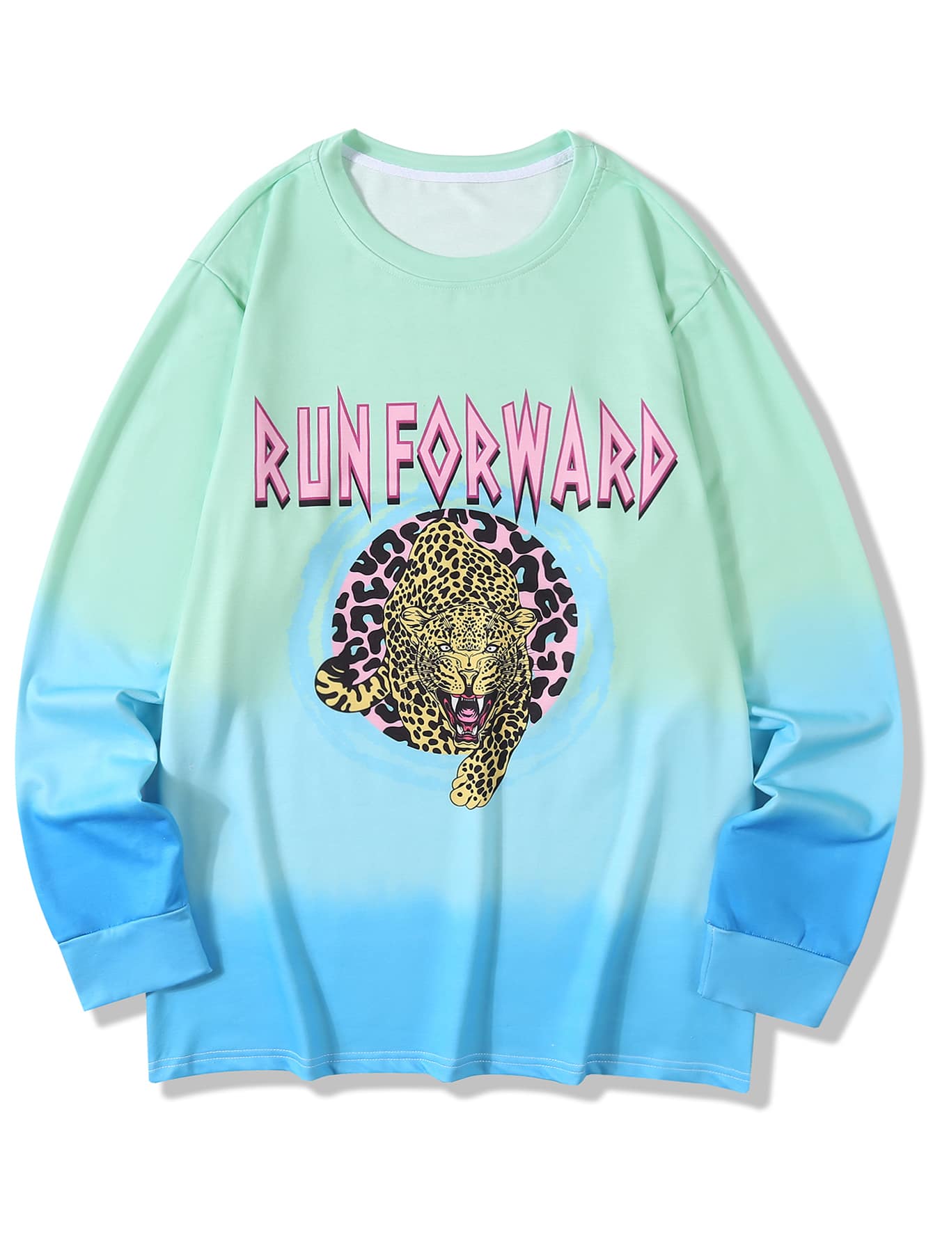 baby blue graphic sweatshirt