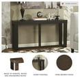 thumbnail image 3 of Signature Design by Ashley Contemporary Watson Sofa/Console Table  Dark Brown, 3 of 6