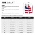thumbnail image 2 of Bixox Men's USA Canada Flag printed lightweight casual shorts, soft sleep shorts with pockets., 2 of 5