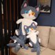 thumbnail image 5 of 1pc 50-135cm Kawaii alienígena juguete de peluche de gato cojín encantadora cola de tiburón almohada suave regalo de cumpleaños para niños, 5 of 5