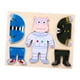 thumbnail image 2 of Juego de rompecabezas de madera para vestir, juegos de cambio de ropa, rompecabezas intercambiables, juguetes Montessori para bebés, niños pequeños de hipopótamo CUTICAT Rompecabezas Montessori, 2 of 8