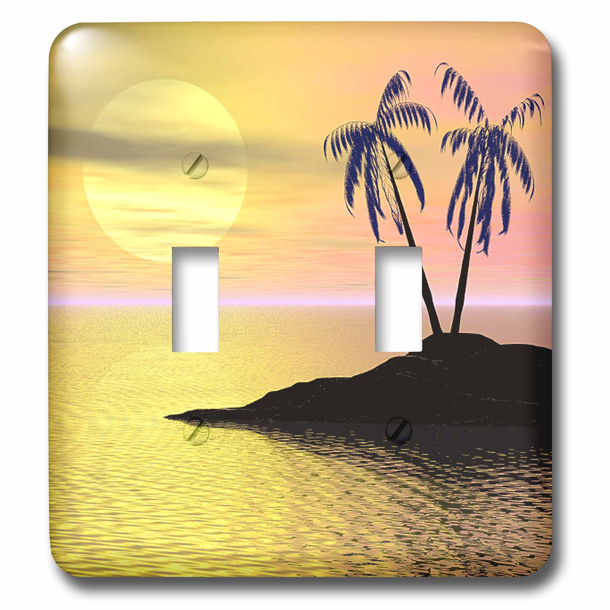 Graphics Wallplates Tropical Sunset Switch Covers Wall Plate Double Rocker
