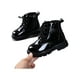 thumbnail image 3 of UKAP - Botas de combate para niños y niñas, botines impermeables, botas de piel sintética con cordones y cremallera, 3 of 5