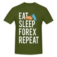 thumbnail image 5 of Eat Sleep Forex Repeat Men'S Basic Short Sleeve T-Shirt Moss Green Large, 5 of 5