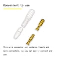 thumbnail image 4 of Tssuoun Pack of 200 Electrical Female Male Wire Connector Insulated Terminal Caps Assorted Kit Crimping Accessories Replacing Parts, 4 of 8