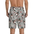 thumbnail image 3 of Naloa Halloween Gnome Men's Short Pajama Pants, Lounge Comfort Shorts with Elasticized Waistband and Side Pockets - Small, 3 of 9