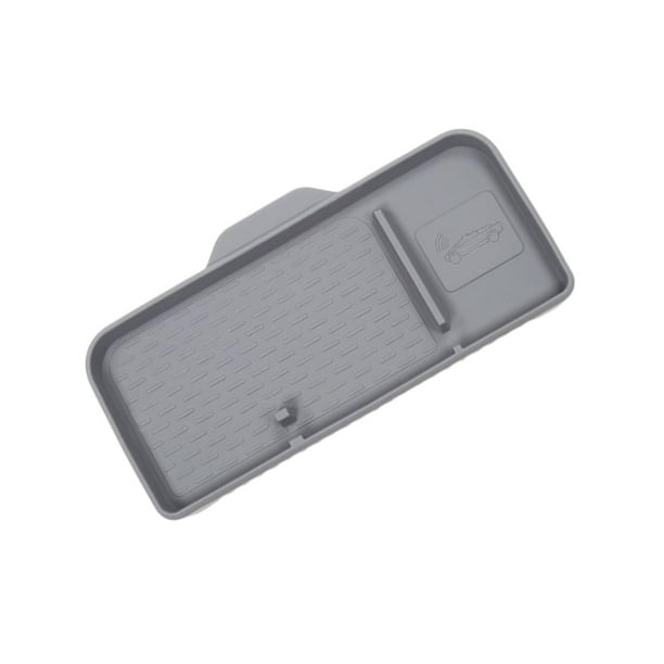 Bandeja de tablero de consola central de silicona suave para el Model 3 Y Gris