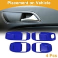 thumbnail image 3 of Cubierta de Tazón de Mango de Puerta Interior para Jeep Wrangler Gladiator JT 4DR 2018-2024 Marco de Decoración de Mango de Puerta Interior Azul ABS 4 Pcs, 3 of 6