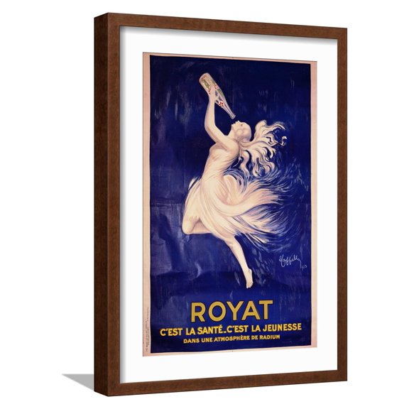 Art.com Royat Giclee Print by Leonetto Cappiello, Brown Frame Wall Art, 17" x 23"