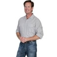 thumbnail image 3 of Scully Cantina Mens Grey 100% Cotton Casual Sport Shirt L, 3 of 3