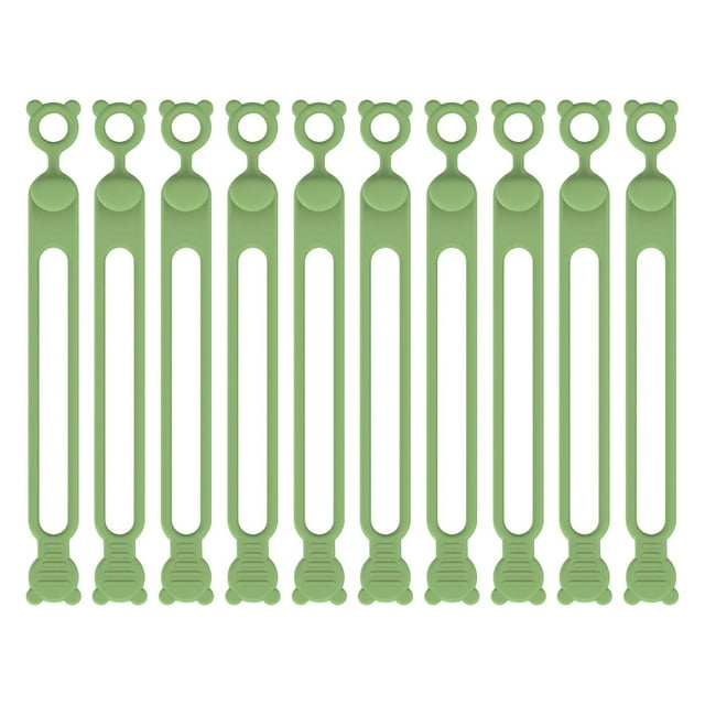 Yhmxh Electronics Computer Accessories Gaming Accessories Silica Gel Data Cable Storage Cable Organizer Winding Device Bundling Tie Power Cord Home Self Fastening Sorting Sealing Bag Rope