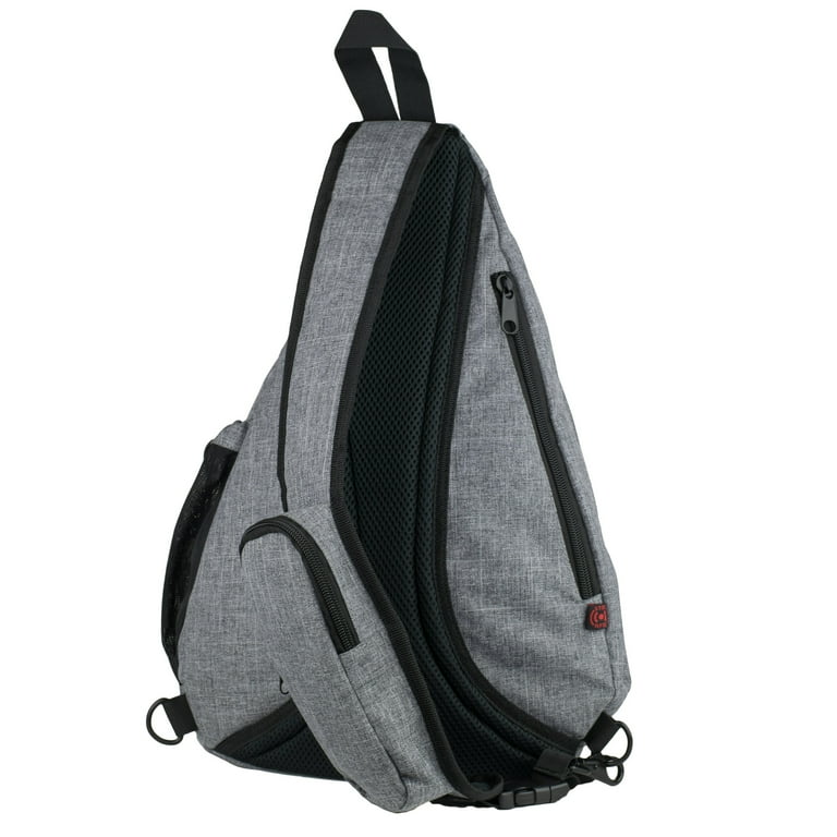 Versatile Canvas Sling Bag Backpack with RFID Security Pocket and