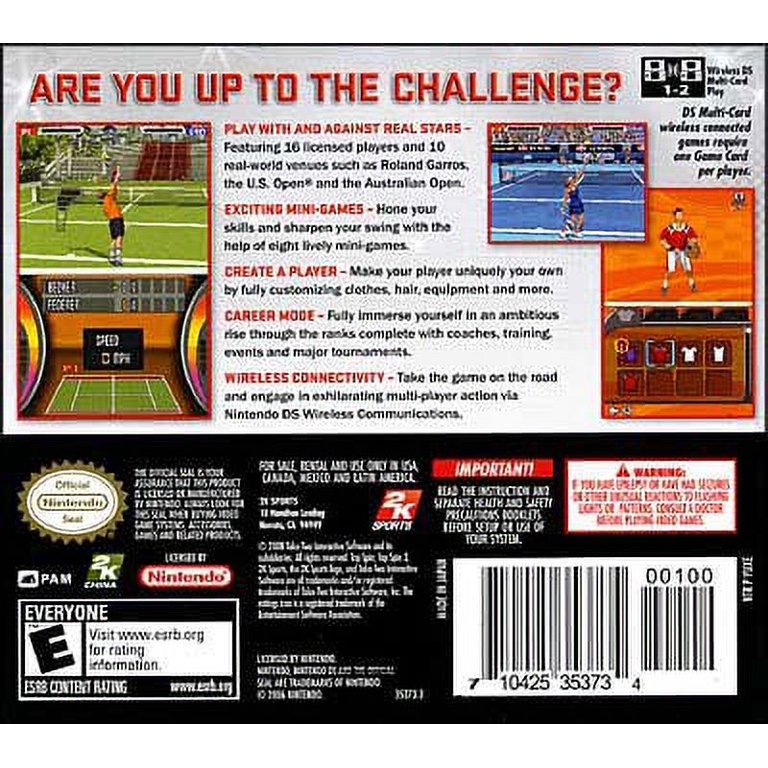 ニンテンドー3DS/2DS DS topspin3 Top Spin 3 Tennis Nintendo DS DSi 2DS 3DS NDS PAL Original