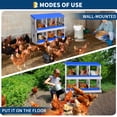 thumbnail image 7 of Amkui Laying Hen Nesting Boxes for Chickens, 6/8/10 Compartment Metal Chicken Egg Laying Box with Protective Rollout Egg Collection Lids for Chicken Coop,Easy to Clean, 7 of 7