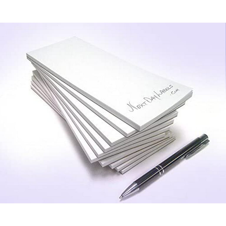 Next Day Labels Memo Pads - Note Pads - Scratch Pads - Writing Pads - 10 Pads with 50 Sheets in Each Pad (3-1/2 x 8-1/2 Inches)