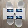 thumbnail image 3 of Ambesonne Moon Place Mats Set of 4, Person Rides Bicycle Night, Standard Size, Blue Black White, 3 of 4