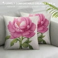 thumbnail image 3 of JEUXUS  Throw Pillow Cover Vintange Flower Pattern Peony Floral Square Decorative Throw Pillow Cushion Case for Home Couch Living Room Bed Sofa Car Pillowcase, 3 of 5