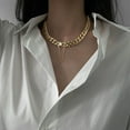thumbnail image 4 of Shengyu Classic Necklace Beautiful Waterproof Coarse Chain Necklaces Neckchain 1Set, 4 of 5